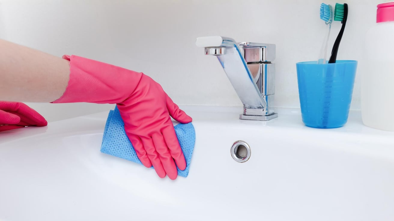 bathroom cleaning tips