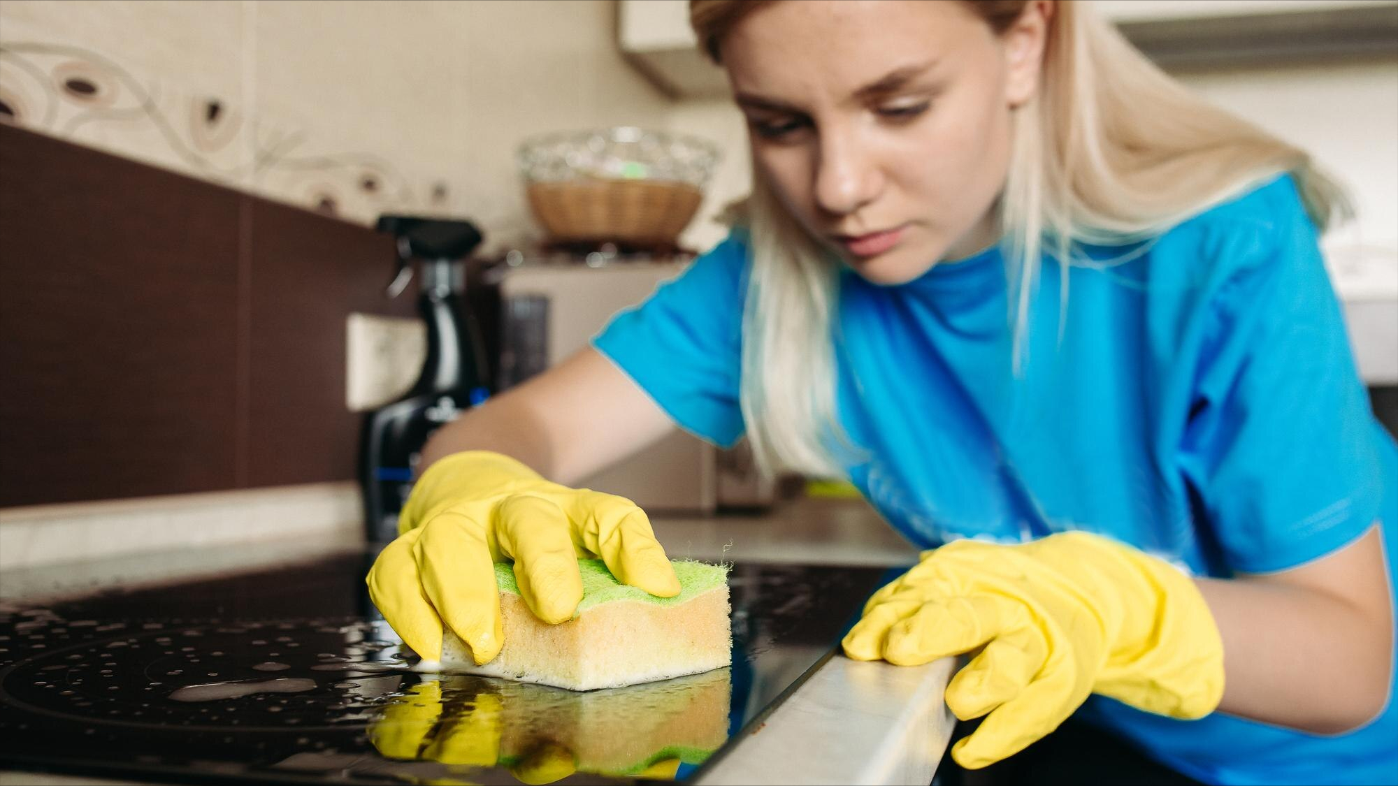 kitchen cleaning routine
